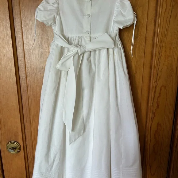 Isabel Garreton Beaded Pearl Christening Gown with Bonnet